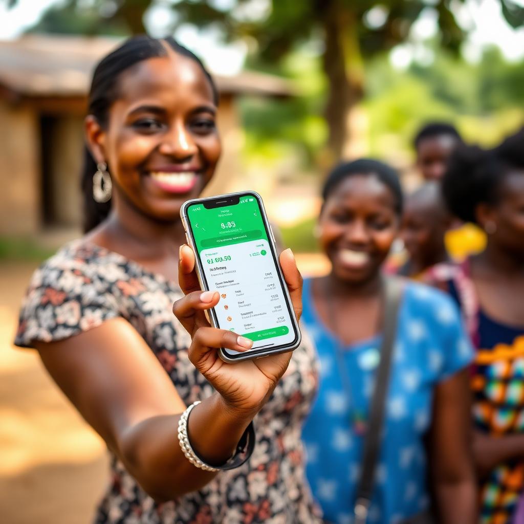 Mutualiste utilisant le mobile money